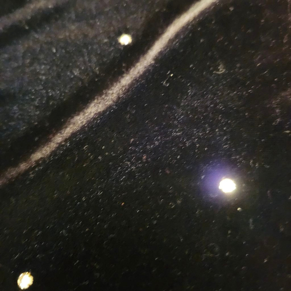 Women's J.R. NITES by CALIENDO Black Velvet Rhinestone Tank Top M A2 - Picture 3 of 6